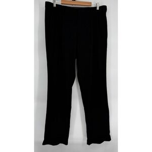 Saddlebred Mens Black Pleated Front Dress Pants Stretch Cuffed Trousers Sz 36x32